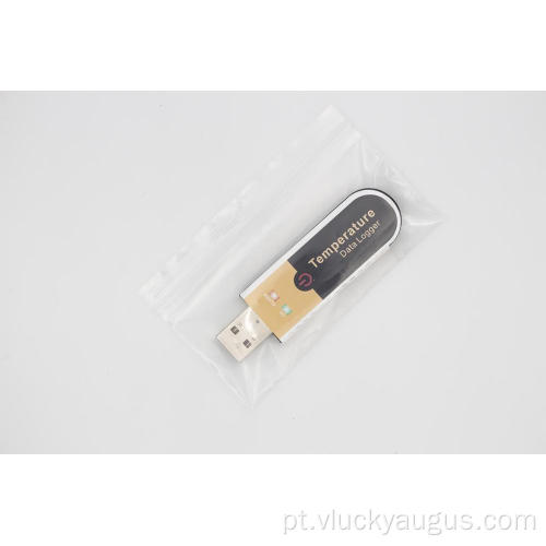 Impermeável USB 2.0 PDF Data de temperatura descartável Logger